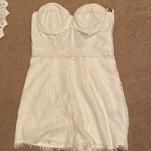 White lace romper